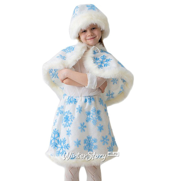 «Зимушка-зима с короной» карнавальный костюм для девочки