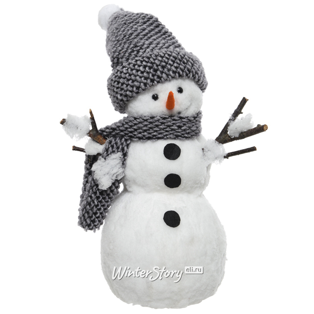 Украшение Фигурка Снеговик с ёлкой 8 см, стекло, рисунок, цвет белый Елочка С1777