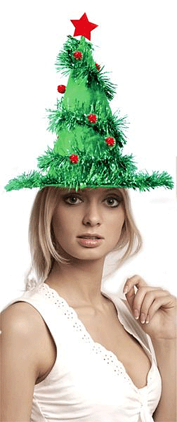 Карнавальная шляпка Новогодняя елочка фото