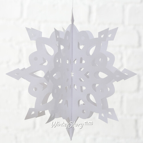 Объемная снежинка из бумаги ❄ Новогодние поделки своими руками | Новогодний декор