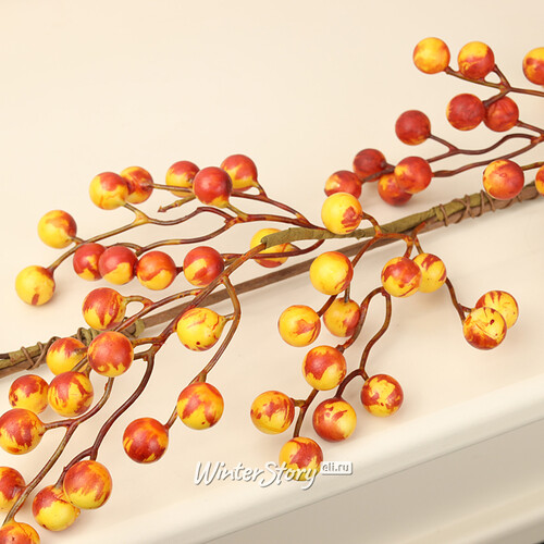 Декоративная гирлянда Berries Santiago 180 см оранжевая Edelman