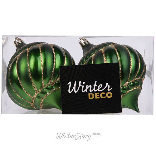 Набор пластиковых шаров Verde Ramona 10 см, 2 шт Winter Deco