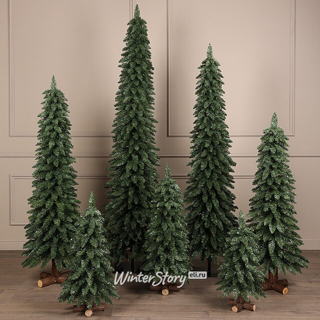 Искусственная елка Альпина Wood 120 см, ПВХ, с деревянной подставкой Winter Deco