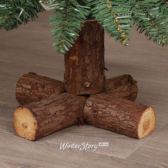 Искусственная елка Альпина Wood 120 см, ПВХ, с деревянной подставкой Winter Deco