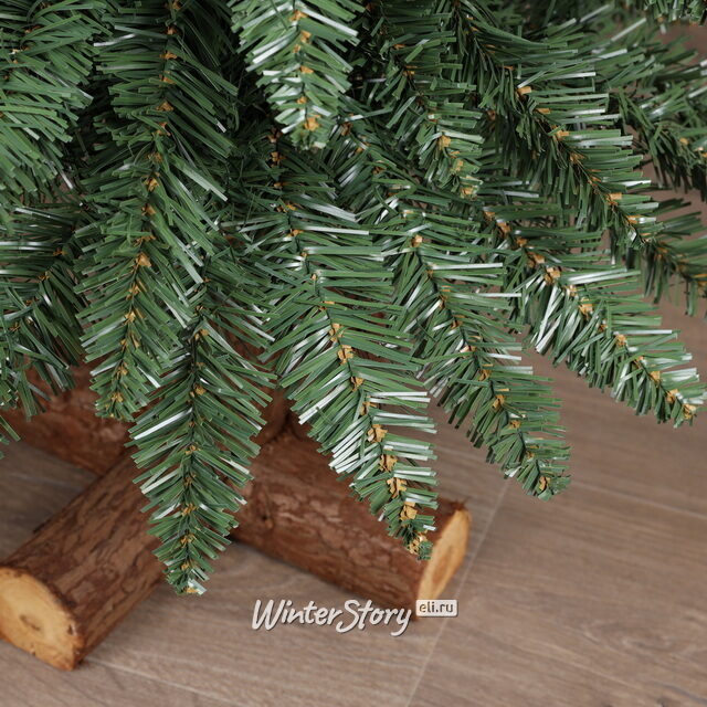 Искусственная елка Альпина Wood 120 см, ПВХ, с деревянной подставкой Winter Deco