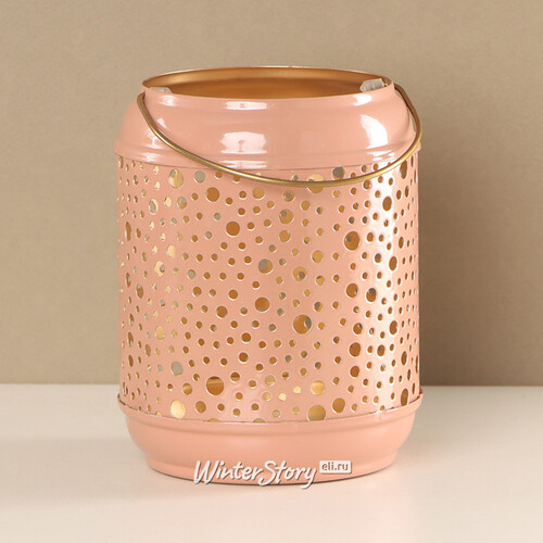 Декоративный подсвечник Рафаэлла 13 см нежно-розовый Koopman