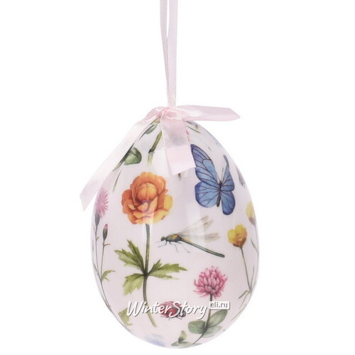 Пасхальные украшения Яйца - Flower Easter 10 см, 4 шт, подвеска Koopman