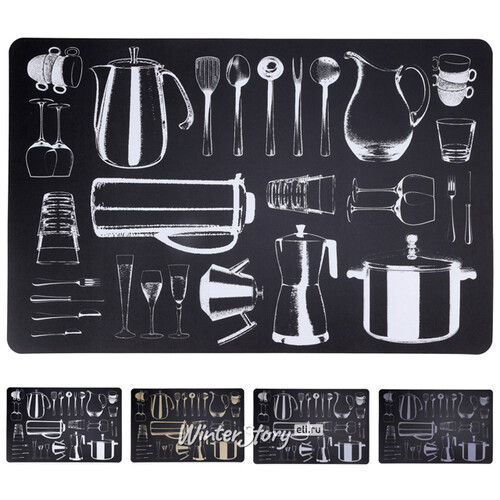 Набор плейсматов Kitchen Utensils 44*29 см, 4 шт Koopman