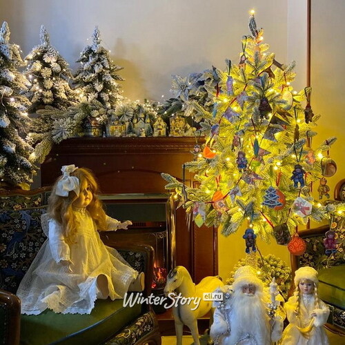 Набор елочных игрушек Vintage Christmas: Канун Рождества 5-10 см, 6 шт, подвеска МанузинЪ