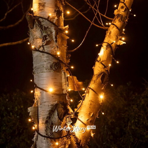 LED гирлянды на деревья