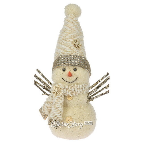 Декоративная фигура Снеговик Юджин 32 см Koopman