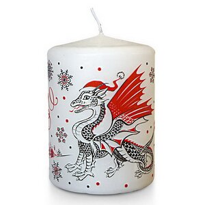 Декоративная свеча Дракон в шапочке 13 см Омский Свечной фото 1
