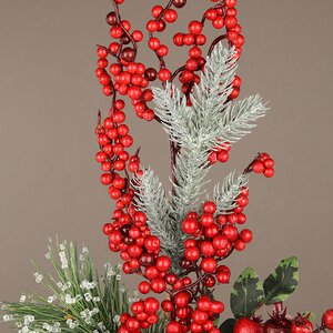 Декоративная ветка с ягодами и шишками Arrana 54 см Edelman фото 2