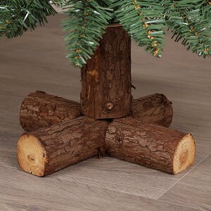 Искусственная елка Альпина Wood 120 см, ПВХ, с деревянной подставкой Winter Deco фото 7