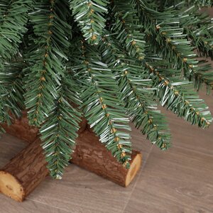 Искусственная елка Альпина Wood 120 см, ПВХ, с деревянной подставкой Winter Deco фото 5