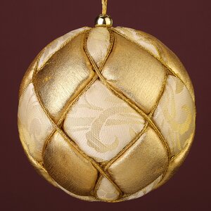 Винтажный елочный шар Romantisme Creme 10 см Winter Deco фото 2