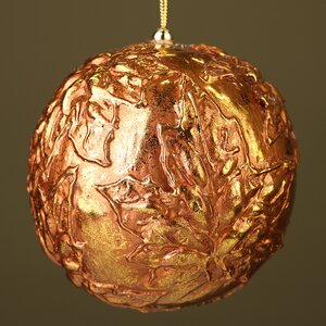 Винтажный елочный шар Aleatoric 10 см бронзовый Winter Deco фото 2