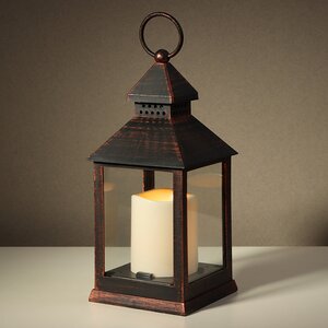Декоративный фонарь со свечой Винтажная Готика 24 см, таймер, на батарейках Koopman фото 1