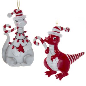 Елочная игрушка Дракончик Редди - Конфетное Рождество 10 см, подвеска Kurts Adler фото 2