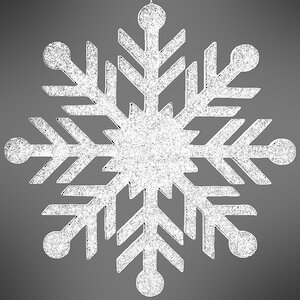 Снежинка Резная 60 см белая, пеноплекс МанузинЪ фото 3