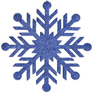 Снежинка Резная 30 см синяя, пеноплекс МанузинЪ фото 3