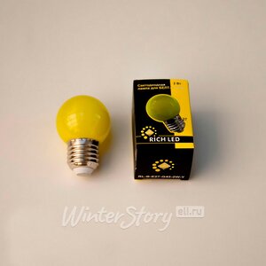 Лампа для Белт Лайт LED желтая, 45 мм, Е27, 2 Вт Rich Led фото 2