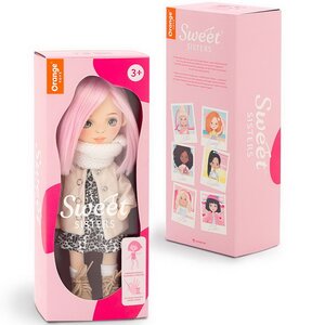 Мягкая кукла Sweet Sisters: Billie в кожаном пуховике 32 см, коллекция Европейская зима Orange Toys фото 10