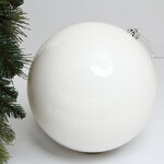 Пластиковый шар Sonder 25 см белый глянцевый