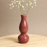 Керамическая ваза Лоренсо 15 см марсала