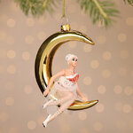 Стеклянная елочная игрушка Балерина Тальони - Moon Rhapsody 13 см, подвеска