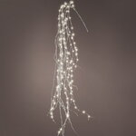 Светящаяся ветка-лиана Corre Silver 70 см, 120 теплых белых микро LED ламп, IP20