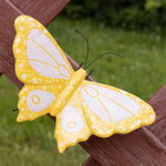 Подвесное садовое украшение Бабочка Джоана 25 см, керамика