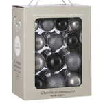 Набор стеклянных шаров Blanchett - Urban colors 5-7 см, 26 шт