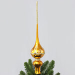 Верхушка Звонкая 26 см золотая, стекло