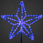 Светодиодная макушка Звезда Кремлевская эконом 50 см синяя