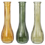 Набор стеклянных ваз Fate della Foresta 22*7 см, 3 шт