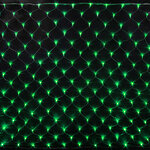 Гирлянда Сетка 2*3 м, 384 зеленых LED ламп, прозрачный ПВХ, соединяемая, контроллер, IP54