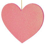 Игрушка для уличной елки Сердце 30 см розовое, пеноплекс
